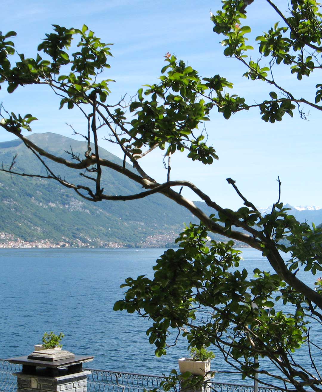 Lake Como viewed from the exclusive Telos Boats private boarding point in Brienno.